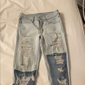 Two toned jeans